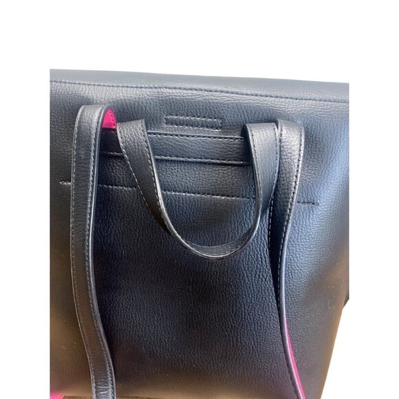 kate spade Foster Court Kirk Backpack Leather Black Sweetheart Pink - Picture 7 of 12